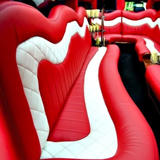 Custom Red Leather Interior